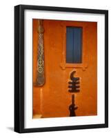 Adinkra Symbols on Shrine to Nana Yaa Asantewaa, Ejisu, Ghana-Alison Jones-Framed Photographic Print