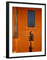 Adinkra Symbols on Shrine to Nana Yaa Asantewaa, Ejisu, Ghana-Alison Jones-Framed Photographic Print