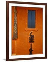 Adinkra Symbols on Shrine to Nana Yaa Asantewaa, Ejisu, Ghana-Alison Jones-Framed Photographic Print