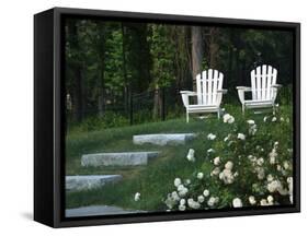 Adirondack Chairs, Marshfield, Massachusetts, USA-Lisa S^ Engelbrecht-Framed Stretched Canvas