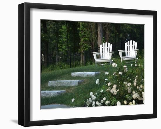 Adirondack Chairs, Marshfield, Massachusetts, USA-Lisa S^ Engelbrecht-Framed Photographic Print