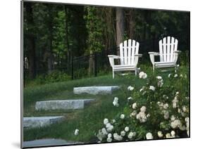 Adirondack Chairs, Marshfield, Massachusetts, USA-Lisa S^ Engelbrecht-Mounted Photographic Print