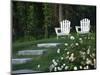 Adirondack Chairs, Marshfield, Massachusetts, USA-Lisa S^ Engelbrecht-Mounted Photographic Print