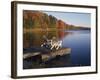 Adirondack Chairs on Dock at Lake-Ralph Morsch-Framed Photographic Print