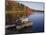 Adirondack Chairs on Dock at Lake-Ralph Morsch-Mounted Photographic Print