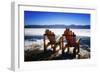 Adirondack Chairs on the Deck-George Oze-Framed Photographic Print