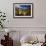 Adirondack Chairs Overlooking Booth Bay Harbor-George Oze-Framed Photographic Print displayed on a wall