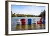 Adirondack Chairs Partially Submerged in the Lake Muskoka, Ontario, Canada-null-Framed Photographic Print