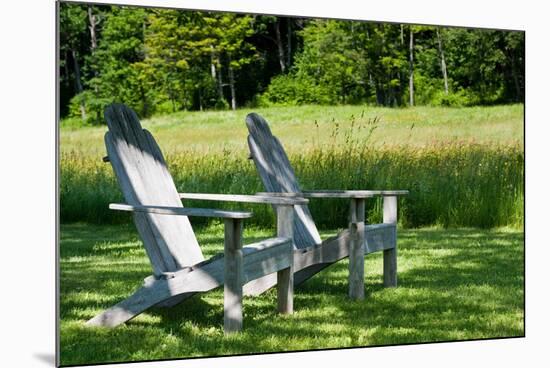 Adirondack Chairs Photo Print Poster-null-Mounted Poster