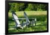 Adirondack Chairs Photo Print Poster-null-Framed Poster