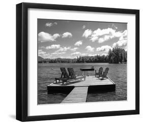 Adirondack Dock-Erik Richards-Framed Art Print