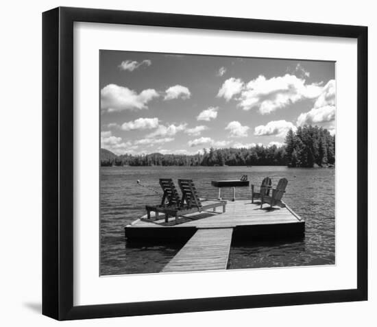 Adirondack Dock-Erik Richards-Framed Art Print