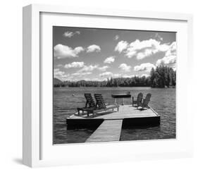 Adirondack Dock-Erik Richards-Framed Art Print