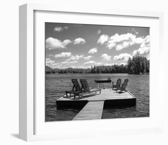 Adirondack Dock-Erik Richards-Framed Art Print