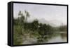 Adirondack Mountain Landscape-Arthur Parton-Framed Stretched Canvas