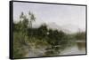 Adirondack Mountain Landscape-Arthur Parton-Framed Stretched Canvas