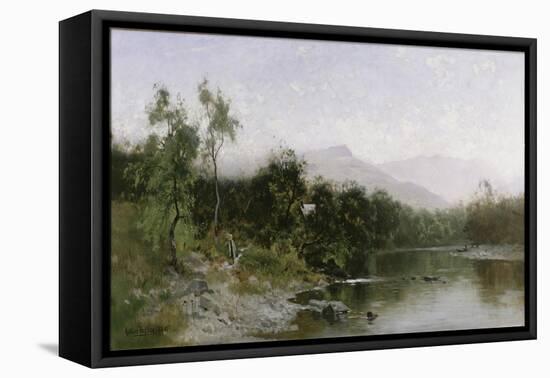 Adirondack Mountain Landscape-Arthur Parton-Framed Stretched Canvas