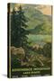 Adirondack Mountains, Lake Placid, Railroad Poster-null-Stretched Canvas