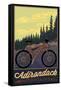 Adirondack Mountains, New York - Ride the Trails-Lantern Press-Framed Stretched Canvas