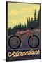 Adirondack Mountains, New York - Ride the Trails-Lantern Press-Stretched Canvas