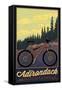 Adirondack Mountains, New York - Ride the Trails-Lantern Press-Framed Stretched Canvas