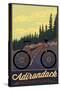 Adirondack Mountains, New York - Ride the Trails-Lantern Press-Stretched Canvas