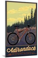 Adirondack Mountains, New York - Ride the Trails-Lantern Press-Mounted Art Print