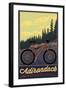 Adirondack Mountains, New York - Ride the Trails-Lantern Press-Framed Art Print