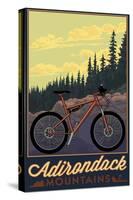 Adirondack Mountains, New York - Ride the Trails-Lantern Press-Stretched Canvas