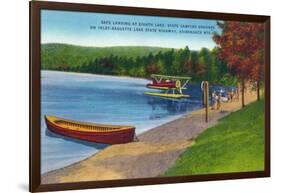 Adirondack Mountains, New York - Water Plane on Eighth Lake-Lantern Press-Framed Art Print