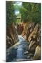 Adirondack Mts, New York - View of Ausable River Falls and Bridge-Lantern Press-Mounted Art Print