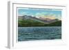 Adirondack Mts, New York - View of Snowy Mts from the Tupper Lake Road-Lantern Press-Framed Art Print