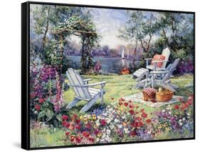 Adirondack Summer-Barbara Mock-Framed Stretched Canvas