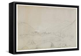 Adirondacks Iron Works, 1846 (Graphite Pencil on Wove Paper)-Thomas Cole-Framed Stretched Canvas