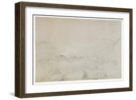 Adirondacks Iron Works, 1846 (Graphite Pencil on Wove Paper)-Thomas Cole-Framed Giclee Print