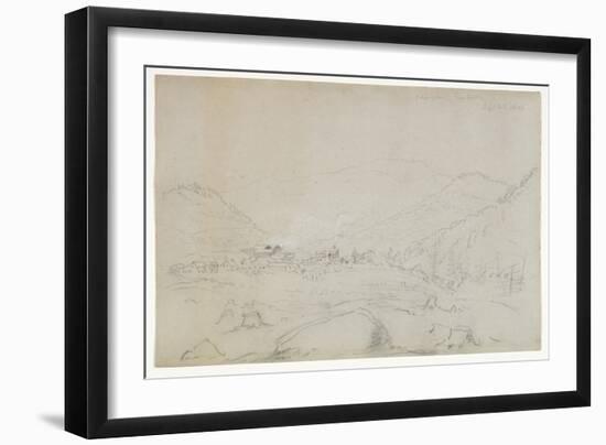 Adirondacks Iron Works, 1846 (Graphite Pencil on Wove Paper)-Thomas Cole-Framed Giclee Print