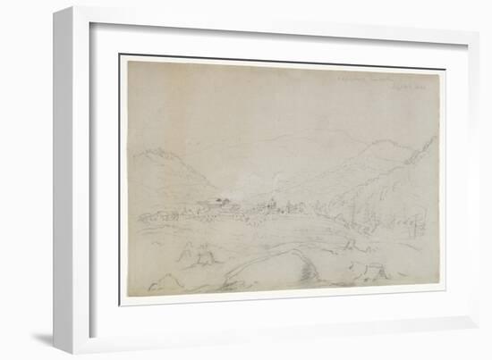 Adirondacks Iron Works, 1846 (Graphite Pencil on Wove Paper)-Thomas Cole-Framed Giclee Print