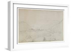 Adirondacks Iron Works, 1846 (Graphite Pencil on Wove Paper)-Thomas Cole-Framed Giclee Print