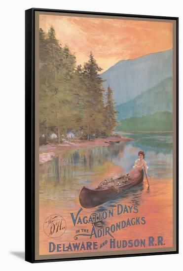 Adirondacks Travel Poster-null-Framed Stretched Canvas