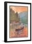 Adirondacks Travel Poster-null-Framed Premium Giclee Print