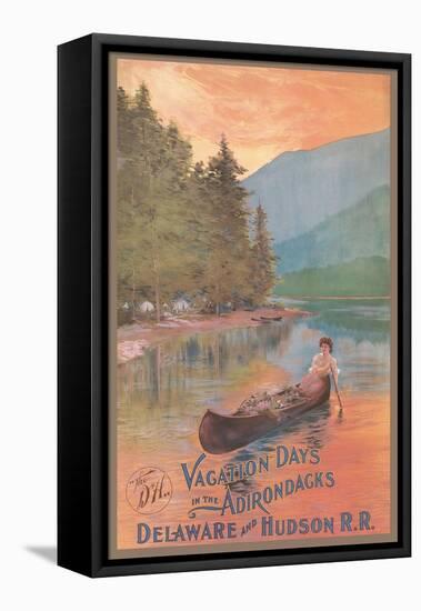 Adirondacks Travel Poster-null-Framed Stretched Canvas