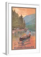 Adirondacks Travel Poster-null-Framed Art Print