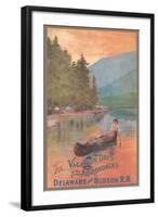 Adirondacks Travel Poster-null-Framed Art Print