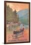 Adirondacks Travel Poster-null-Framed Art Print