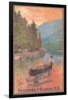 Adirondacks Travel Poster-null-Framed Art Print