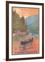 Adirondacks Travel Poster-null-Framed Art Print