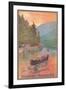 Adirondacks Travel Poster-null-Framed Art Print