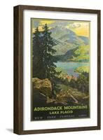 Adirondacks Travel Poster-null-Framed Art Print