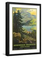 Adirondacks Travel Poster-null-Framed Art Print