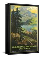 Adirondacks Travel Poster-null-Framed Stretched Canvas